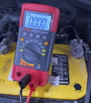 test drive checking voltage drop